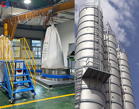 Pulver-sind verdünnte Phasen-pneumatische Beförderungs-Systeme Taschen-Laden-Systeme sperrig