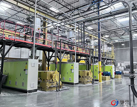 Automatische einziehende pneumatische Beförderungs-System-Extruder-Linie