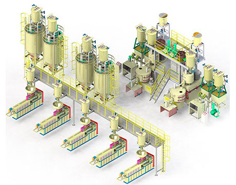 Pneumatisches Selbstvakuum, das Systeme für PVC-Extruder übermittelnd einzieht